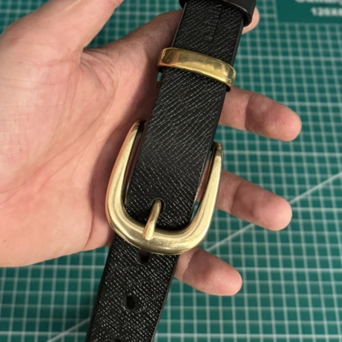 女士腰带真皮针扣黄铜时尚经典头层牛皮皮带休闲意大利牛皮裤腰带