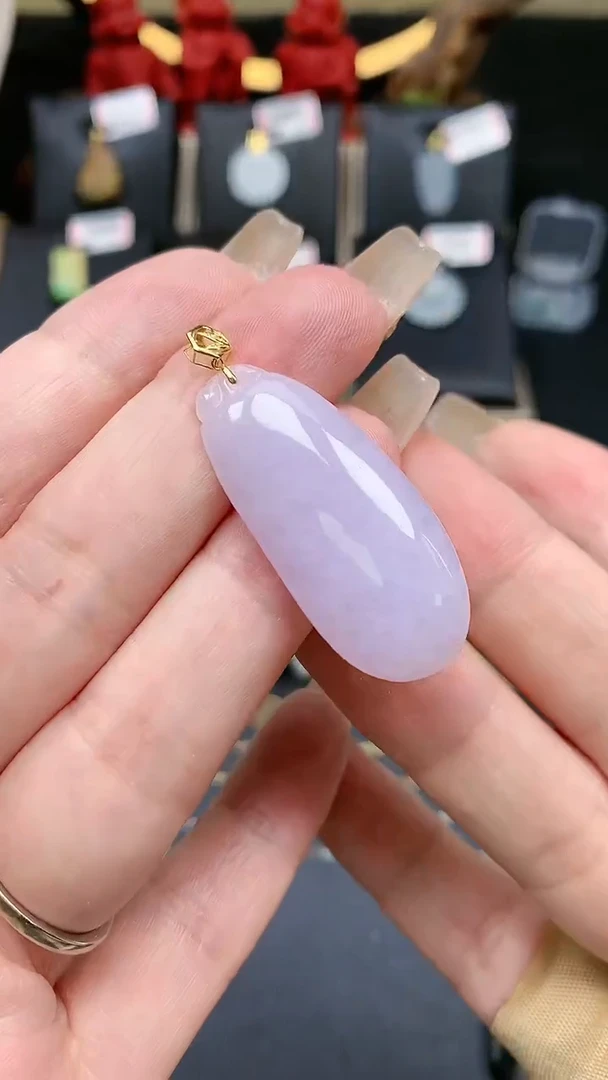 【闪购商品】翡翠吊坠(不含链)18K金镶嵌MS125300