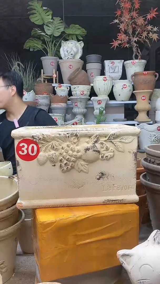 【闪购商品】缸1个28*18*18葡萄长方盆