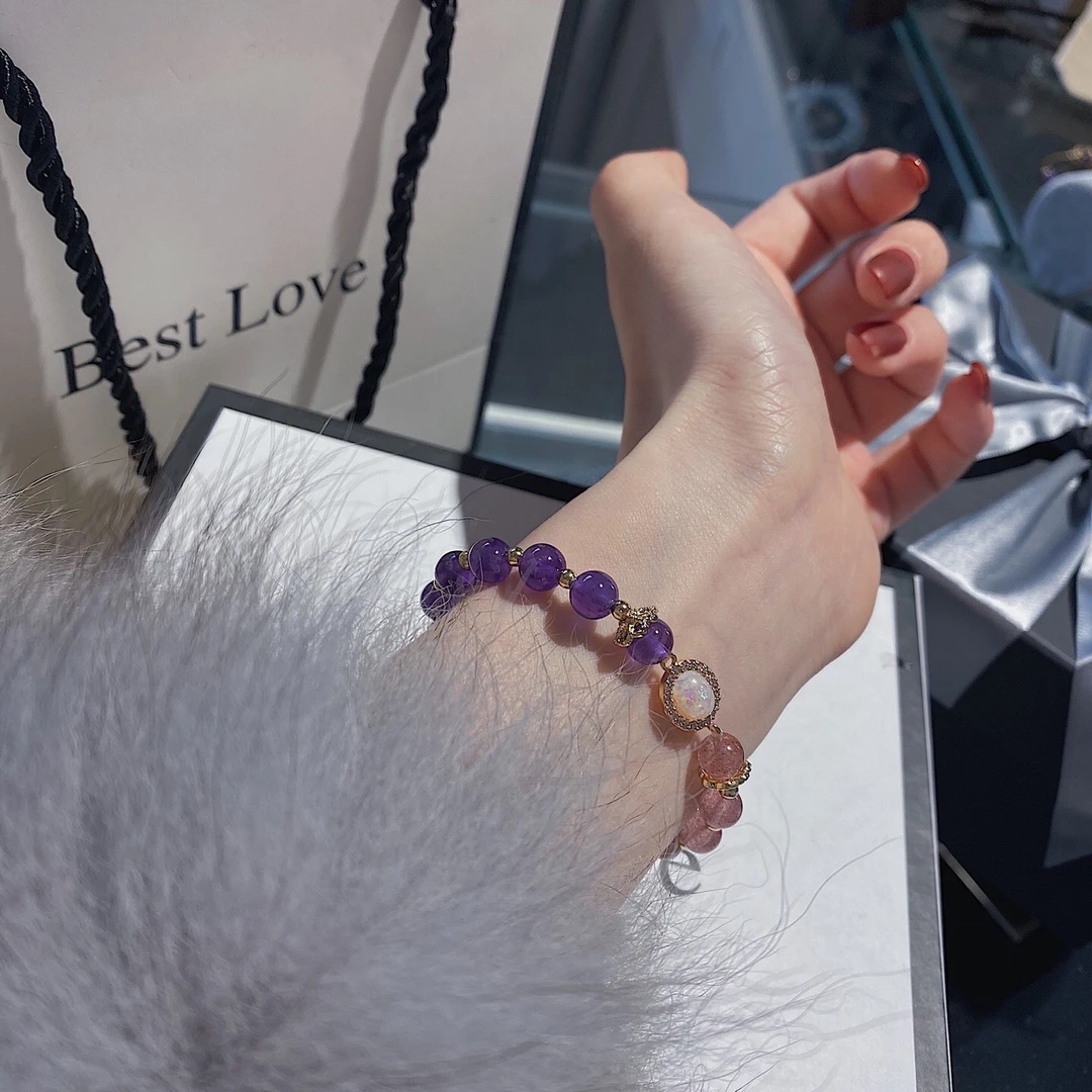 几木原创饰品天然水晶定制专用链接手链项链戒指