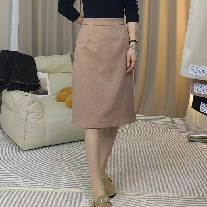 【口袋呢子裙】秋冬毛呢显瘦半身裙高腰中长款时尚百搭A字裙休闲裙