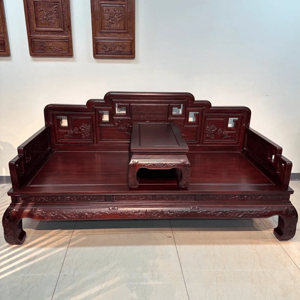 新红利居推荐—国色花鸟罗汉床