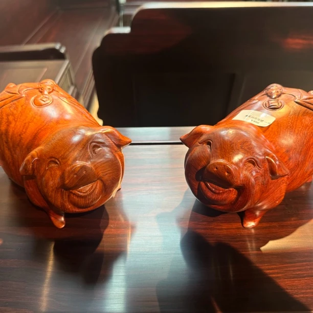 新红利居推荐—小猪摆件一对