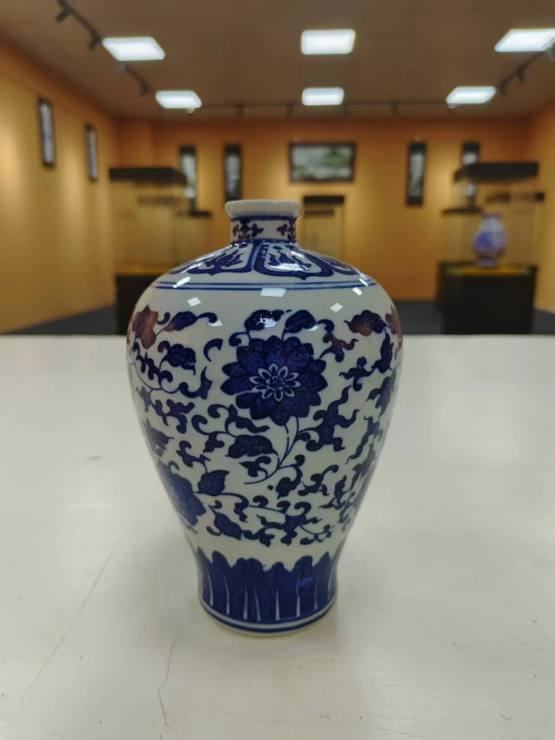 XDT J21景德镇陶瓷青花缠枝莲瓶（不固定一件）