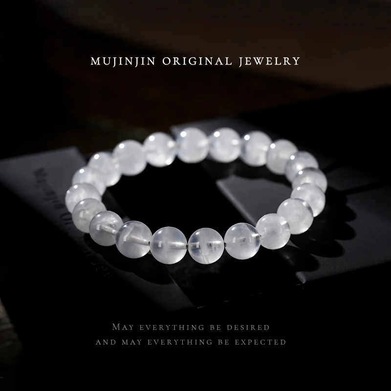 天然喜马拉雅水晶手串女款串珠手链约9m时尚饰品XL2580