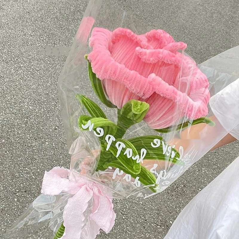 【材料包自己作】手工扭扭棒巨型玫瑰花束送女朋友礼物