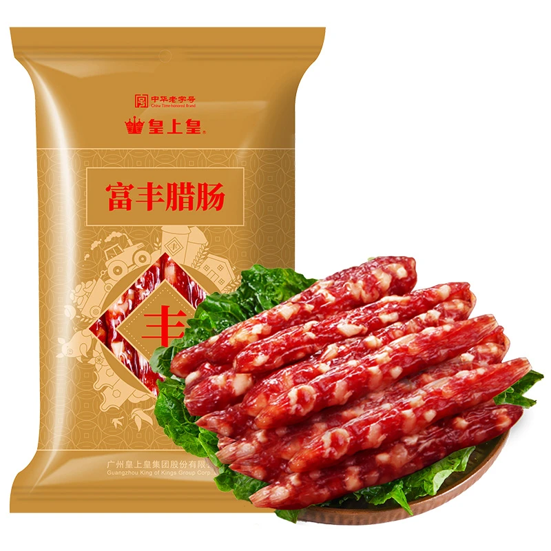 皇上皇富丰腊肠 广式糖酒风肥瘦均匀腊肠单包(400g)食用经典鸡肉