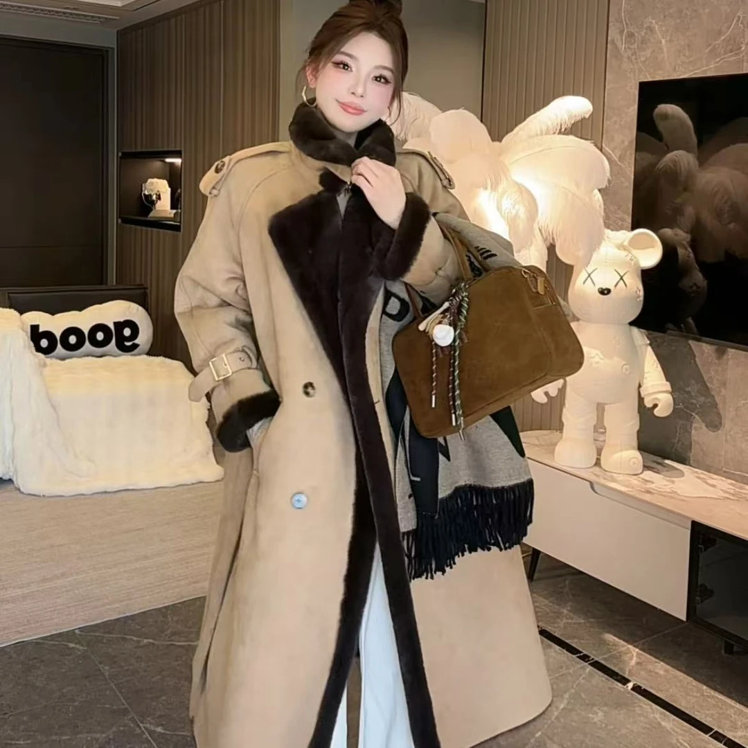 【琳琳】2024冬季新款气质气质风毛毛外套