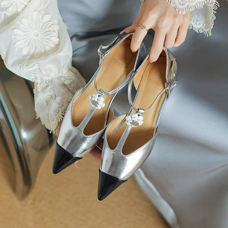 【CL●断码福利】坡跟小香风中空凉鞋2024仙女风时尚百搭9691