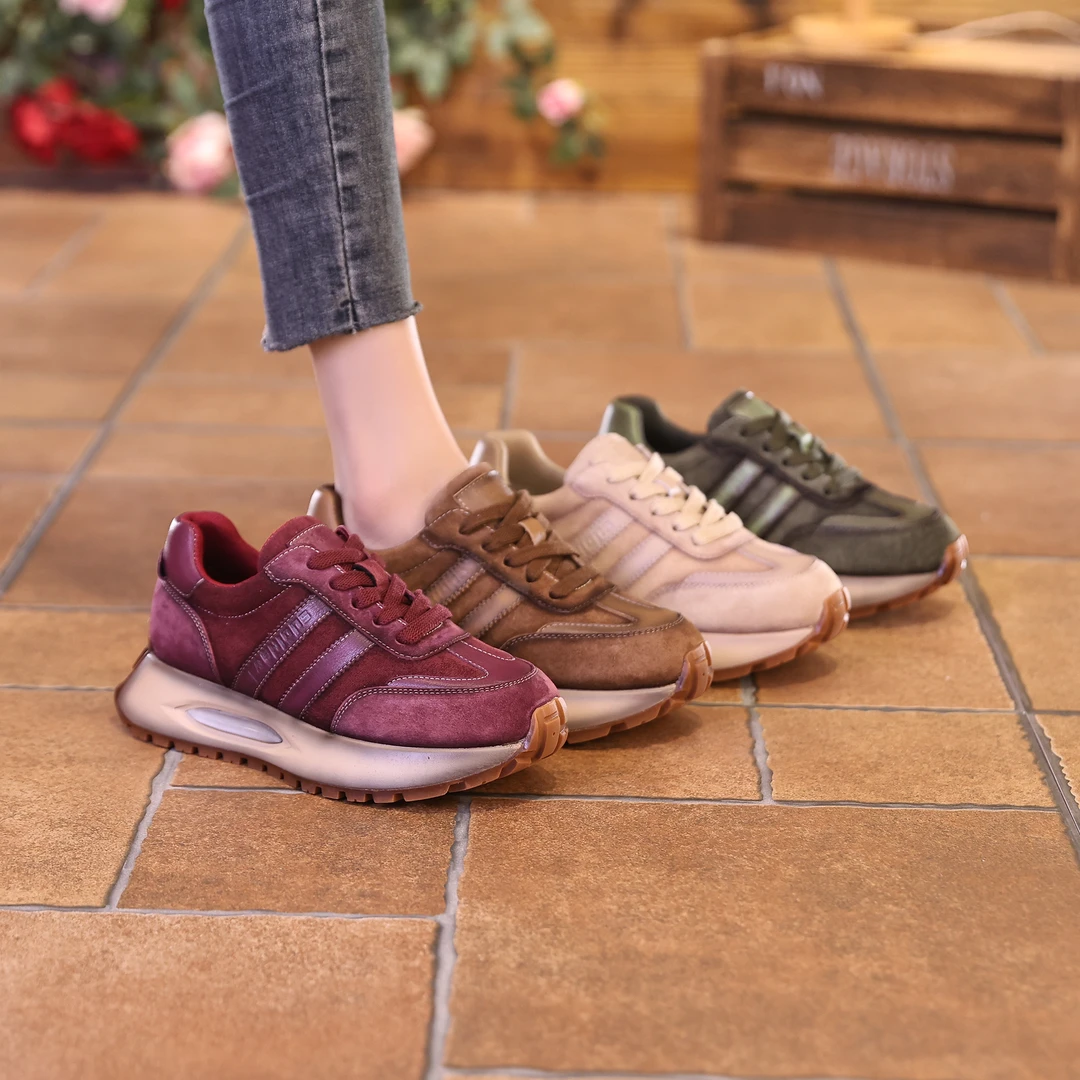 千之恋断码现货增高5CM2025春夏复古高能感厚底休闲百搭女鞋9587