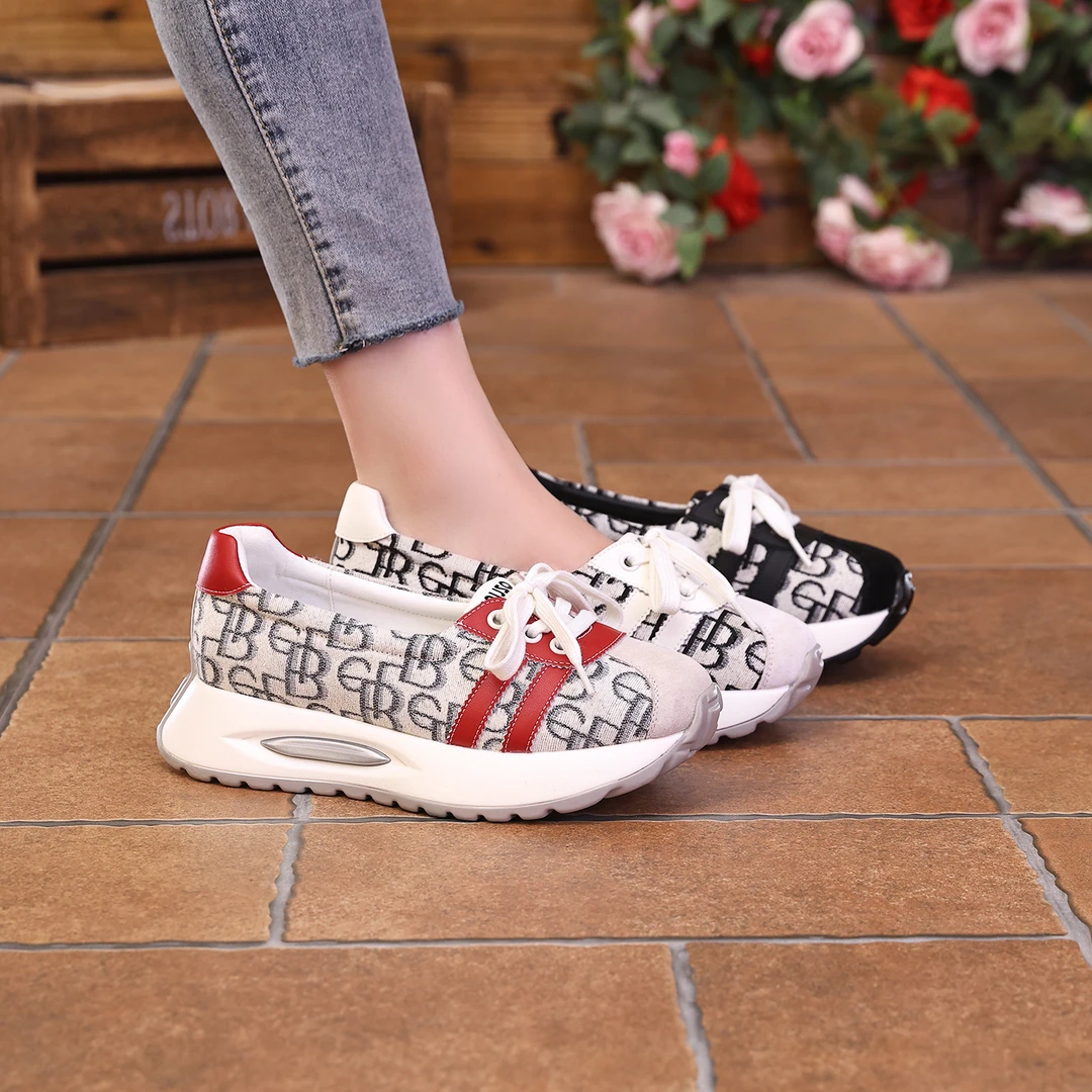 千之恋现货增高5CM2025夏季新款潮流软底运动高能感气质女鞋9933