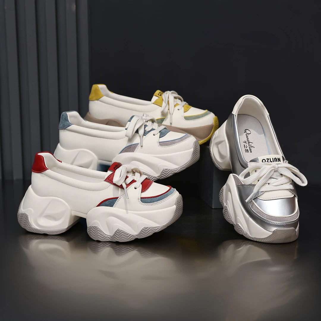 千之恋现货增高6CM2025夏季新款潮流运动休闲高能感气质女鞋9926