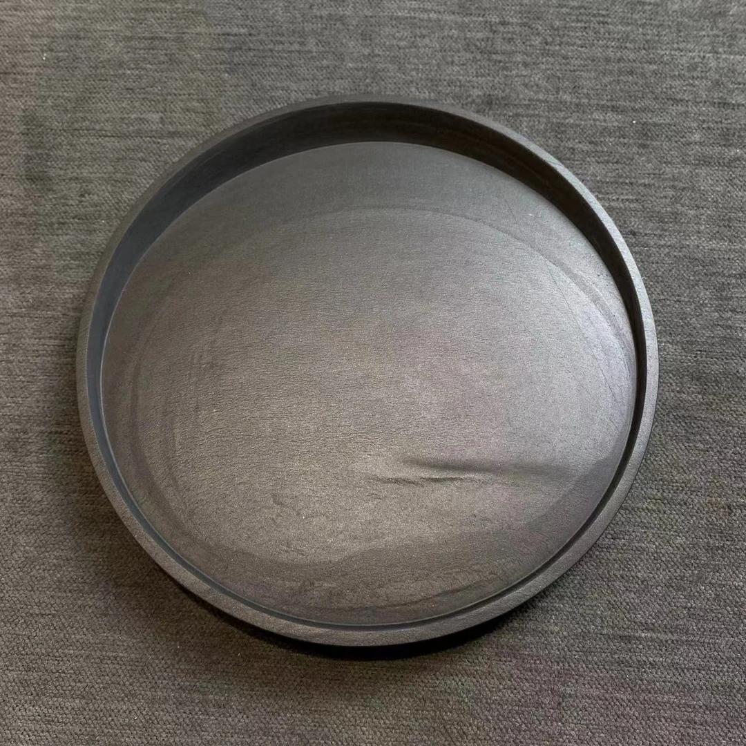 歙砚 眉子坑 圆躺池
