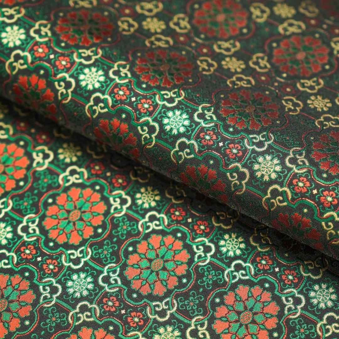 【定胜宝相花】老宋锦面料百分百桑蚕丝不织金宋锦面料零剪