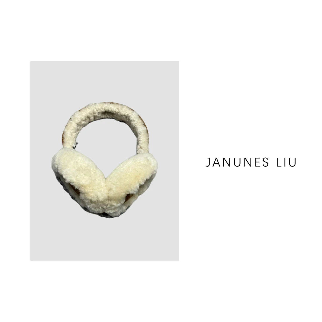 [Janunes Liu]冬季防寒时尚羊皮羊毛护耳包耳罩M1097