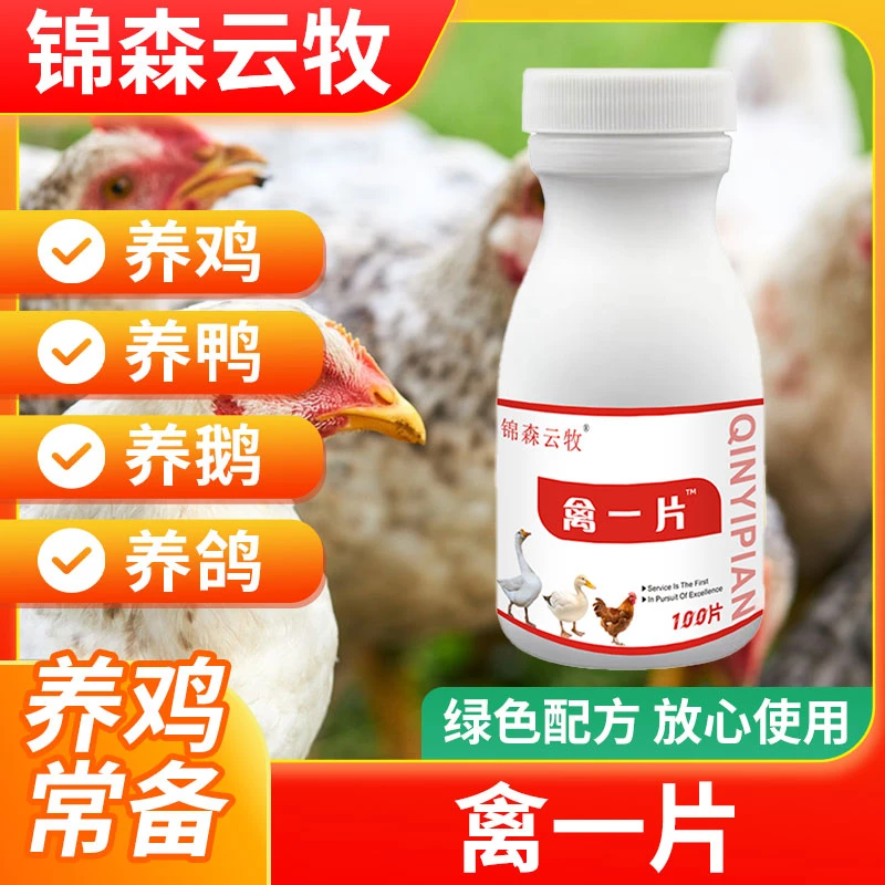 禽一片100片/瓶 四季养殖常备喂服饮水拌料鸡鸭鹅专用.