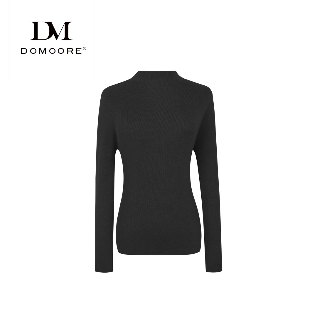 DOMOORE|【红色礼盒包装】半高领百搭羊毛针织打底衫DM-6001-3