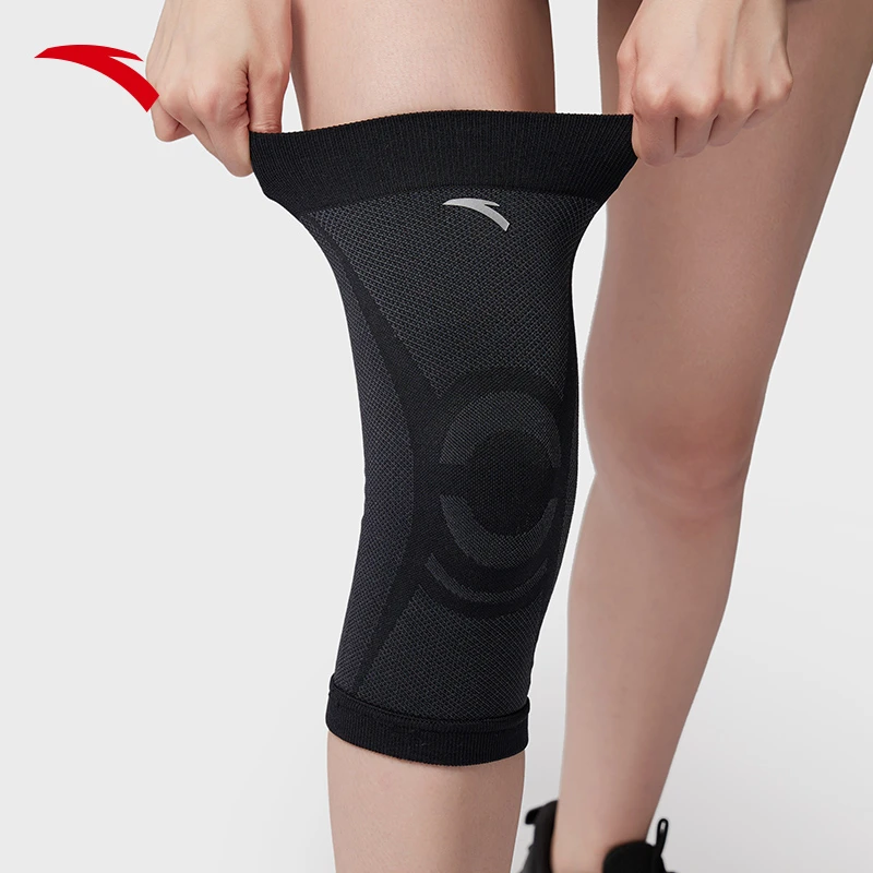 安踏护膝女运动膝盖护具薄款专业关节保护套防滑女士保暖跑步跳绳
