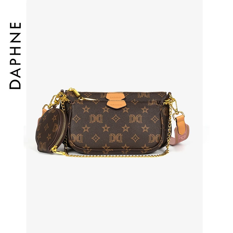 达芙妮Daphne印花时尚三件套经典斜挎包10280
