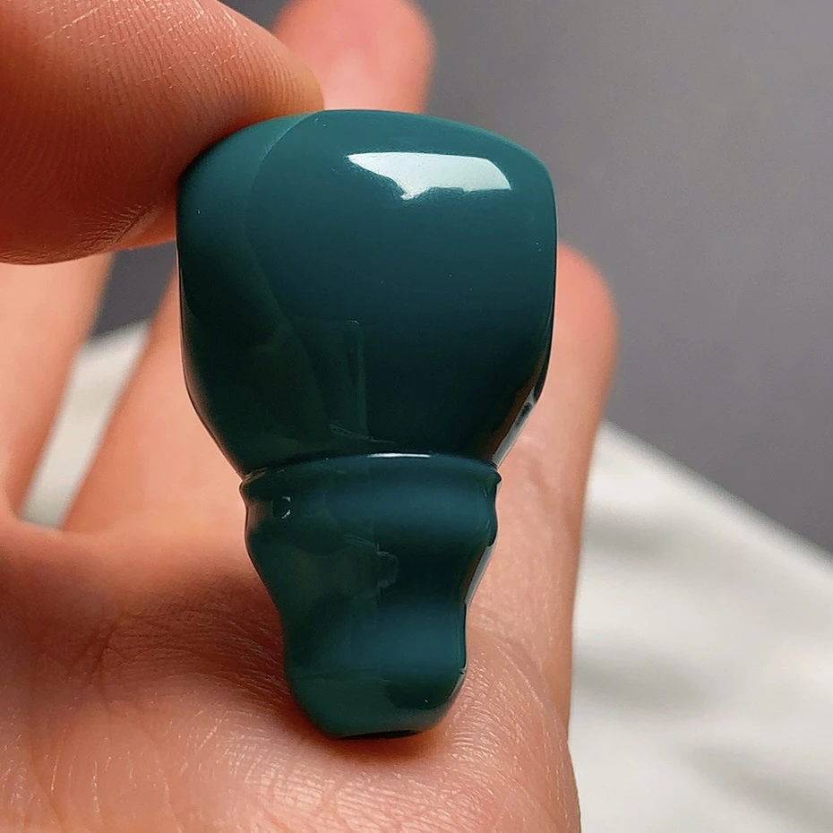 原矿精品绿松石三通17.5mm重9.9g