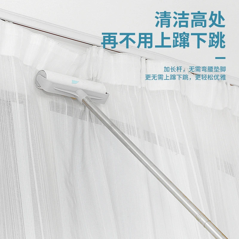 粘毛器滚筒卷纸大号长柄粘毛器家用滚刷地板粘灰尘吸头发粘毛