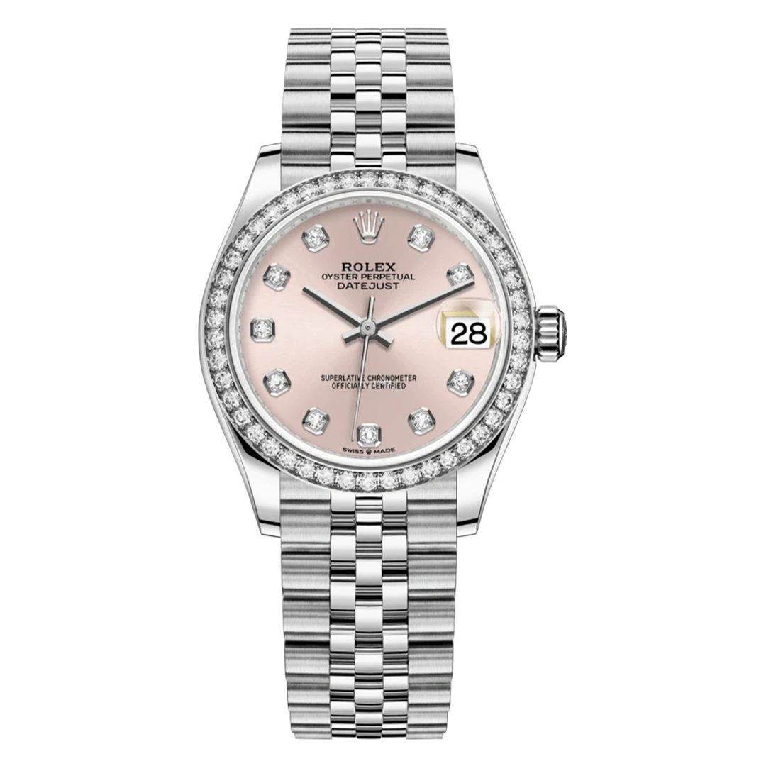 全新未使用 Rolex/劳力士 /278384钻圈粉钻/24年/31mm