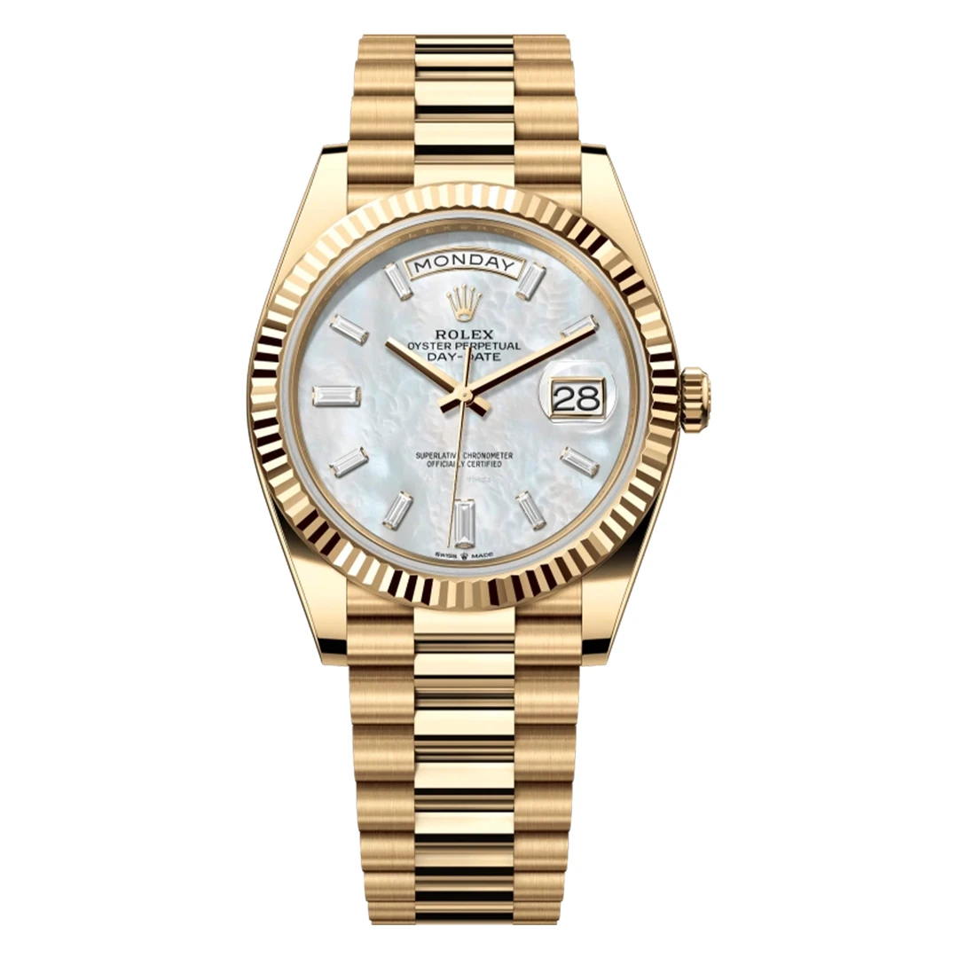 全新未使用 Rolex/劳力士 /228238全金贝母冰糖DD/24年/40mm