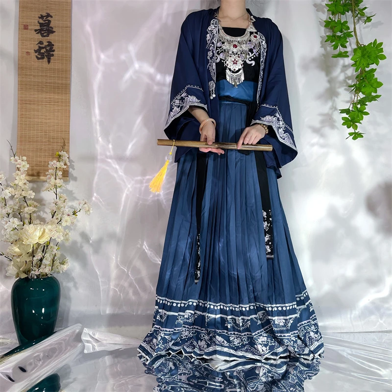 原创汉服店【玉兰】宋制齐腰短款百搭日常汉服紫色全套夏季