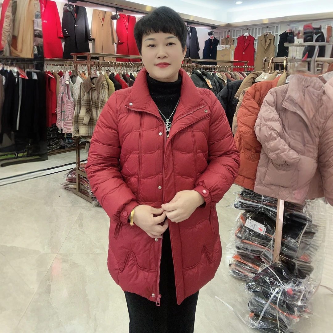 【燕珍时装】秋冬新款8988高品质时尚潮流百搭长款羽绒服