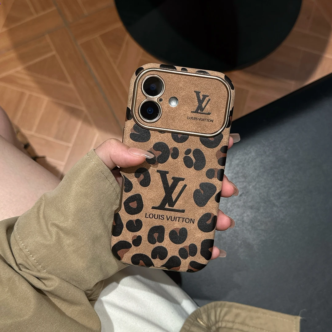 新款潮牌皮质适用苹果15ProMax手机壳防摔13网红Phone16高级感软