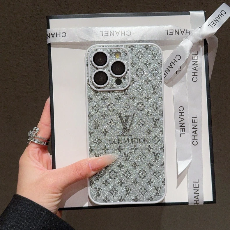 潮牌时尚闪粉女神适用苹果15ProMax手机壳高级感11网红iPhone14硬