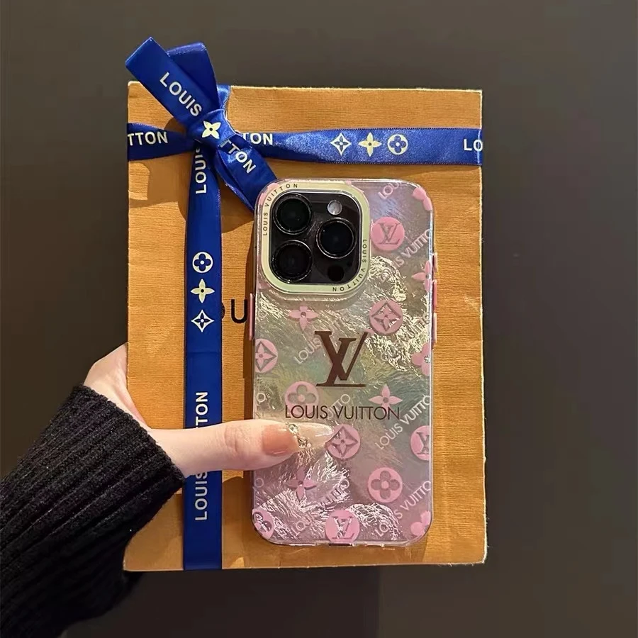 大牌时尚老花网红适用苹果16ProMax手机壳防摔15高级感iPhone13硬