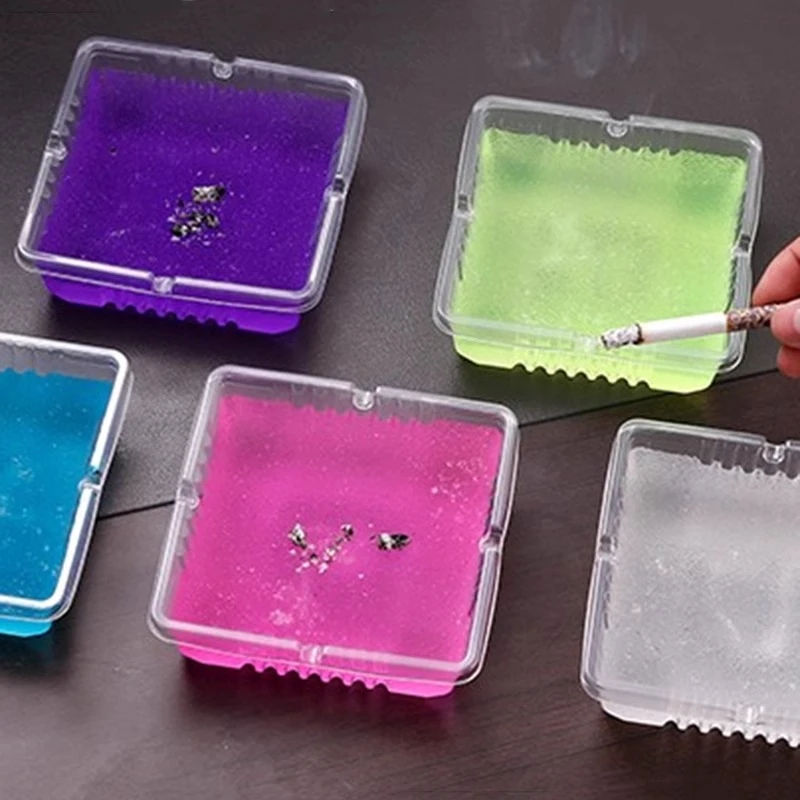 一次性烟灰缸家用客厅清新灭烟沙环保防飞灰办公室免洗烟缸除烟味