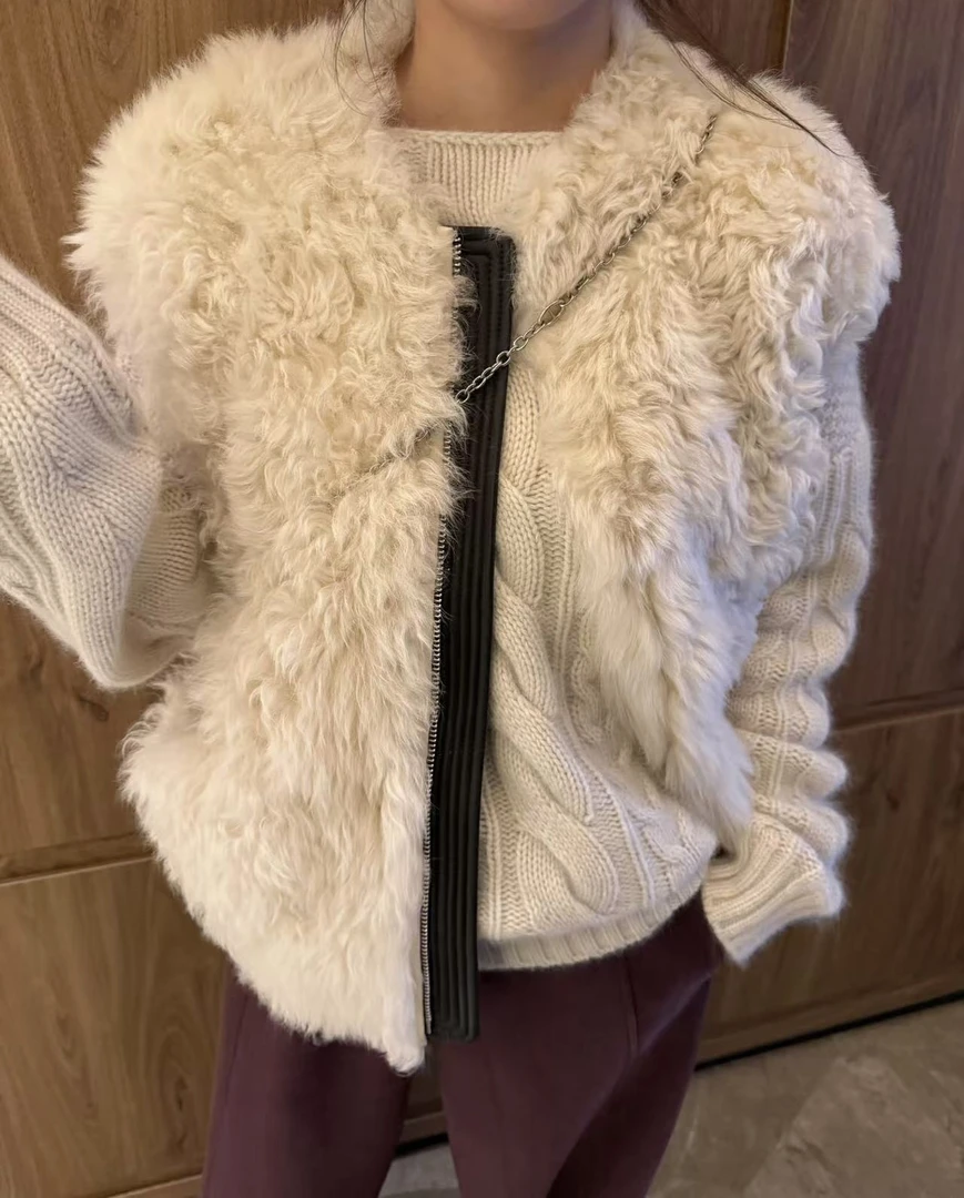 YOUCAI24冬季｜米白托卡皮草马甲