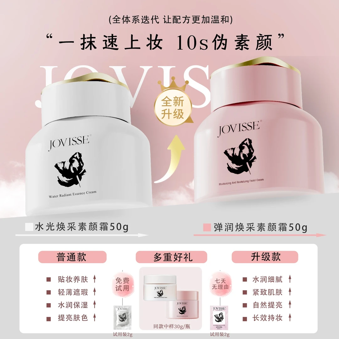 【美妆好物】JOVISSE/洁薇丝素颜霜保湿夏日彩妆水润不假白懒人面霜