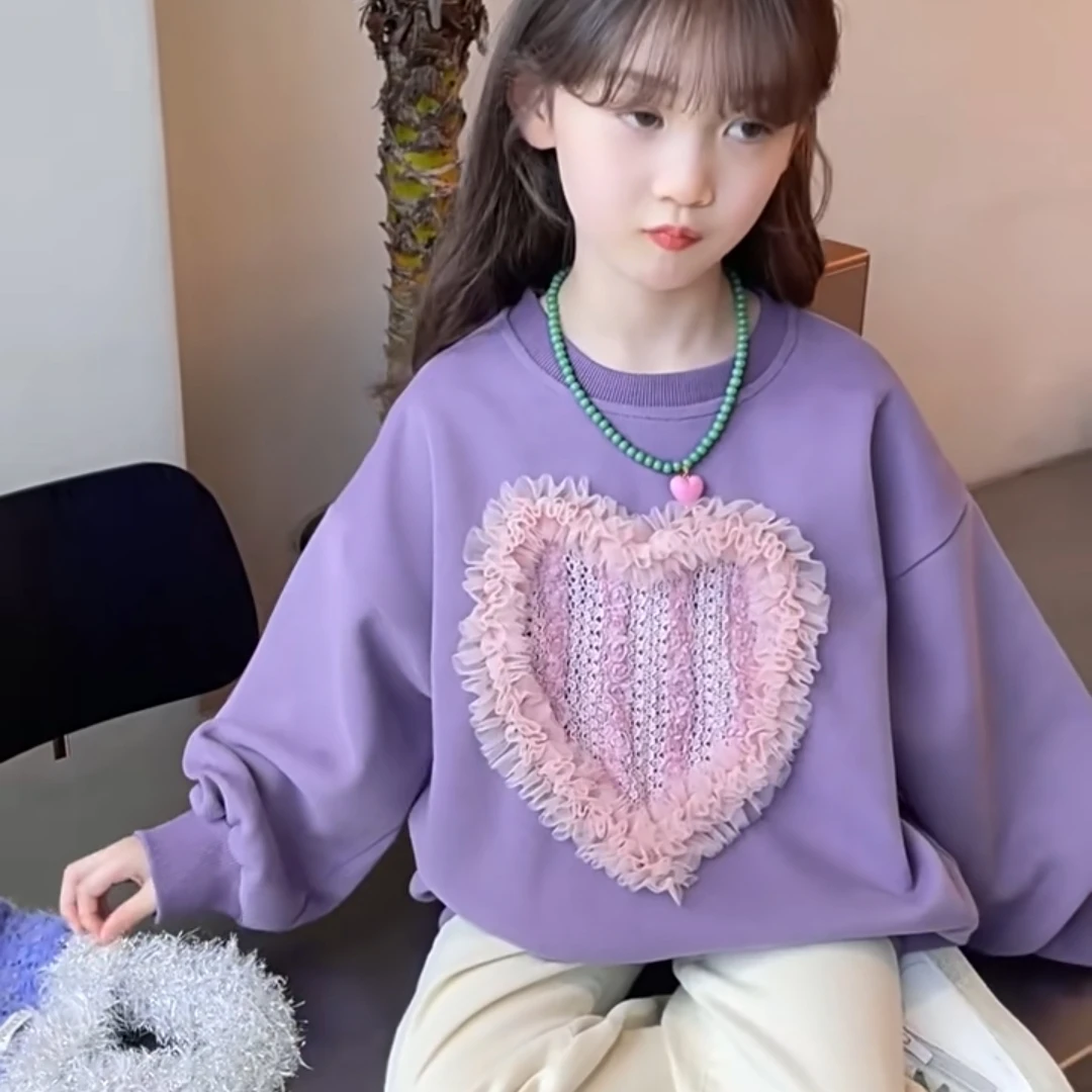 9040新款加绒秋冬卫衣洋气儿童装休闲打底衫卫衣