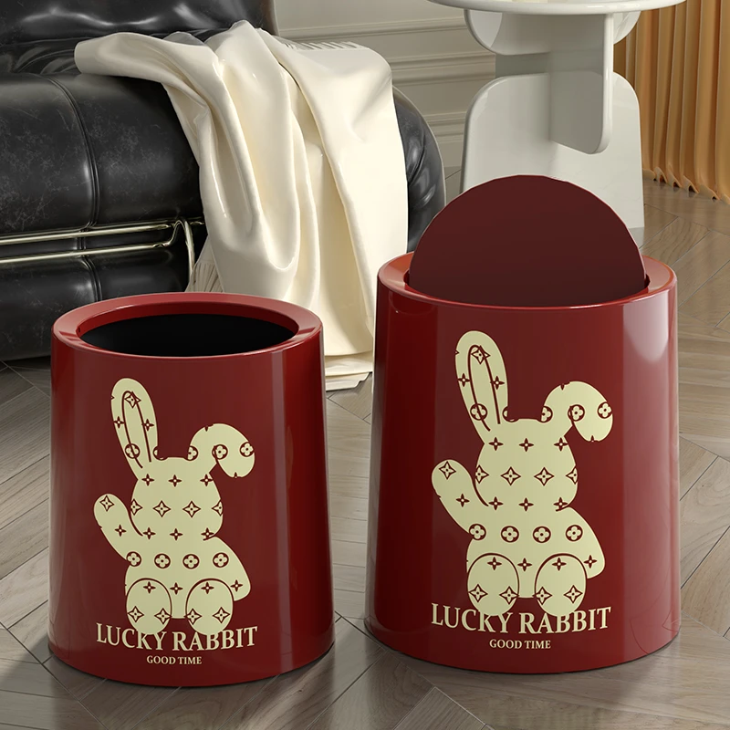 简约高档无盖垃圾桶家用可爱高颜值客厅卧室收纳大高颜值卧室用品