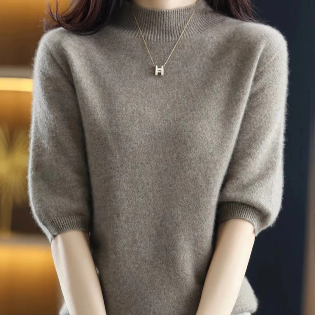 [ 一线成衣] 100分澳洲美利奴羊 毛衫 短袖