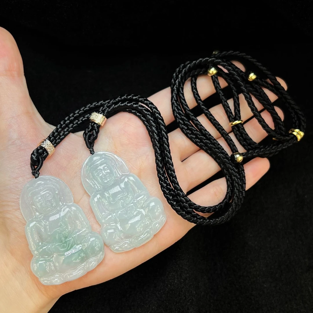 【金星专享】3 JX8458-翡翠观音吊坠-多样性发一件-40x30x5mm