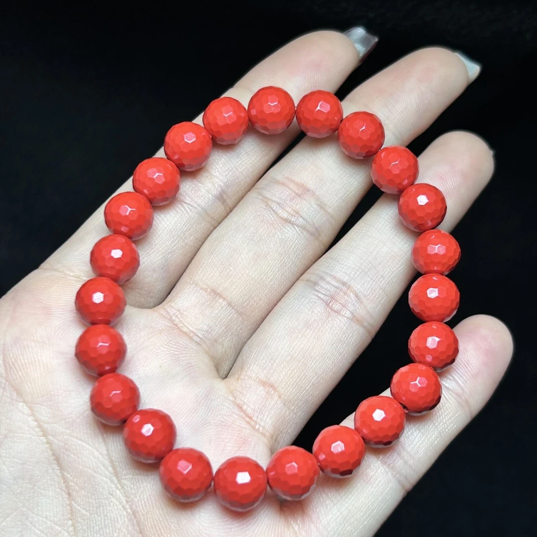 含辰砂工艺品【云上叙】11 T63358-朱砂单圈手串-8mm多样性发(小宝)