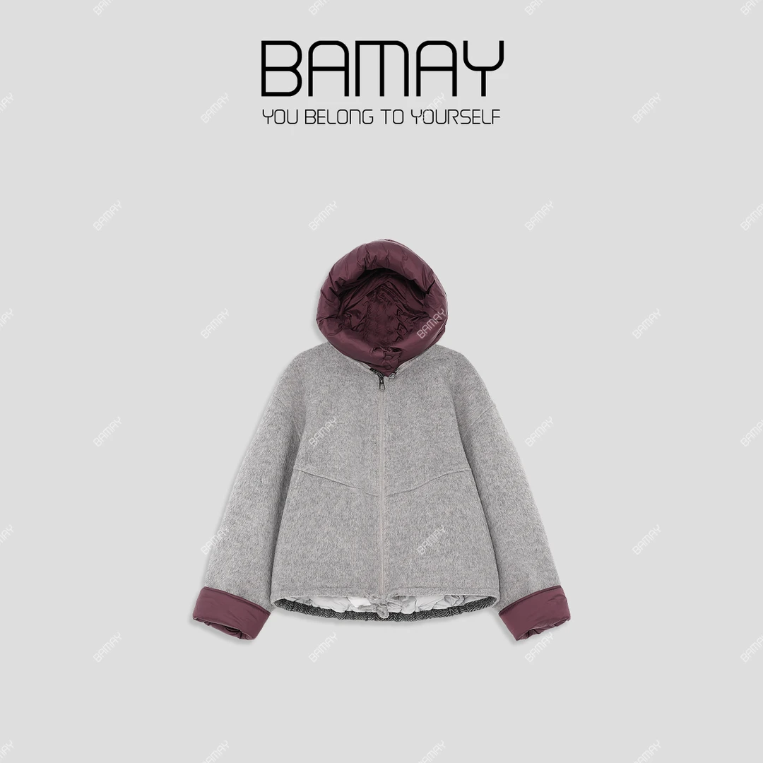 【李美丽专属】秋冬时尚韩版连帽宽松带帽羽绒服女BM243DY003Q