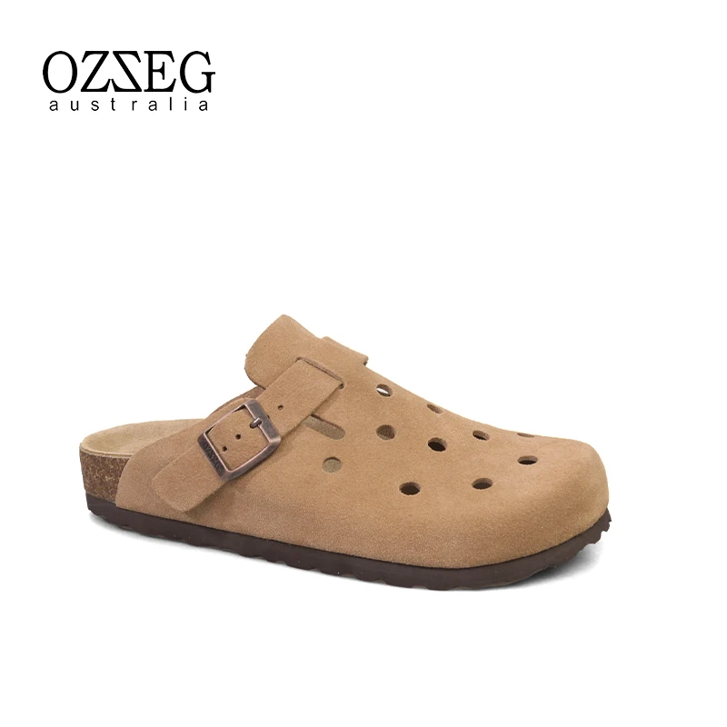 OZZEG澳泽格2023春夏新款外穿透气软底拖鞋百搭时尚洞洞鞋23CA69