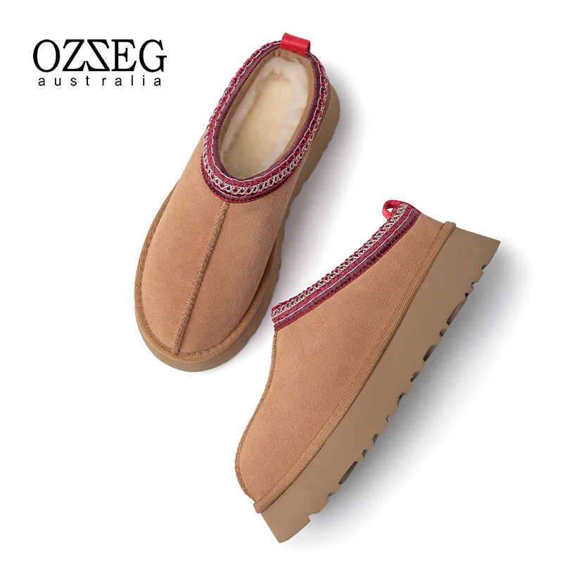 【厚底 真羊皮毛一体】加厚女低帮雪地保暖防寒冬季加绒棉鞋22DJ74