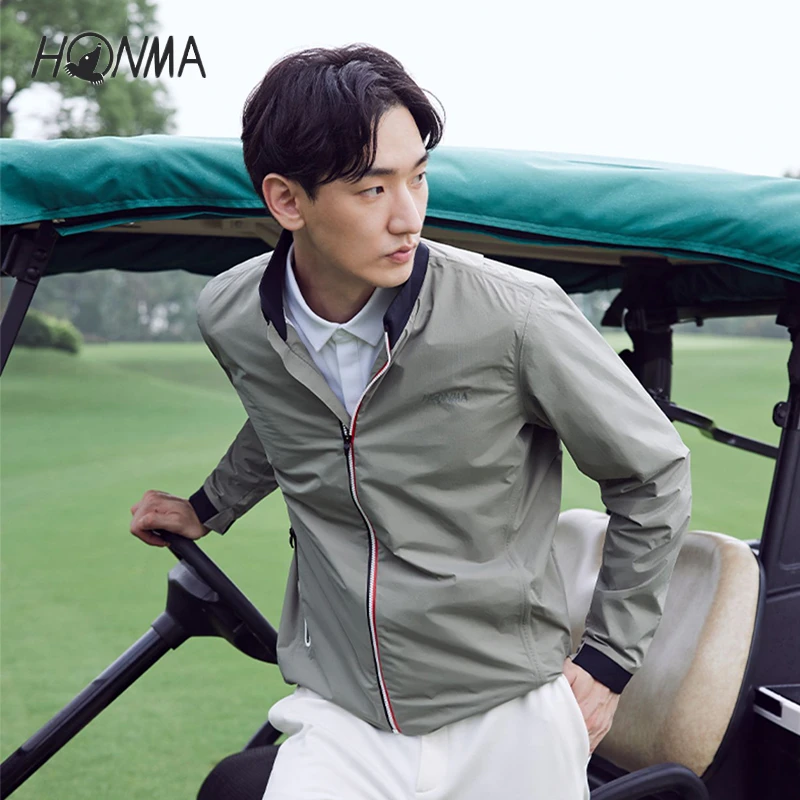 【专业高尔夫】HONMA高尔夫服饰男士外套修身立领HMIQ302R524
