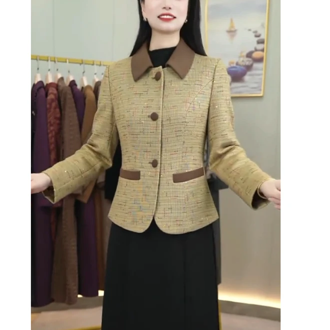 【外套】新款洋气妈妈外套气质时尚1723