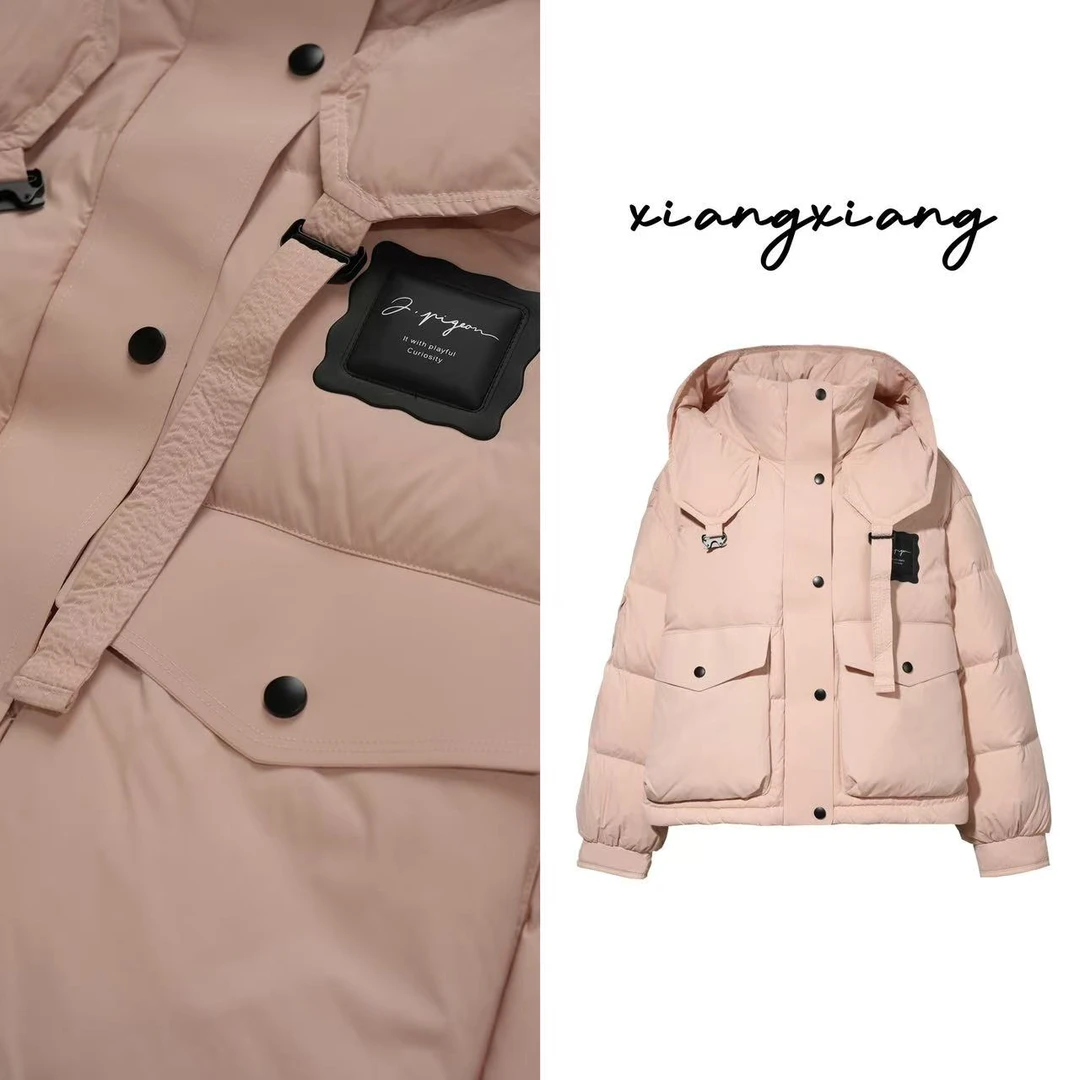 YANJING/颜境时尚微户外潮牌设计感短款羽绒服88AW8652