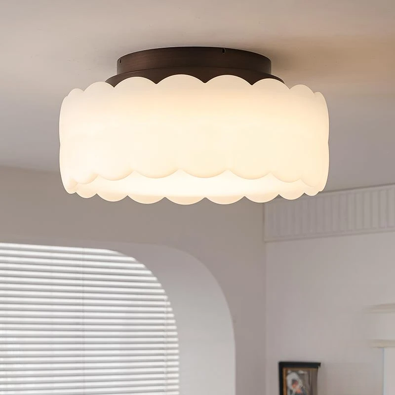 护眼中古卧室房间吸顶灯现代简约奶油风主卧灯复古2025年新款灯具