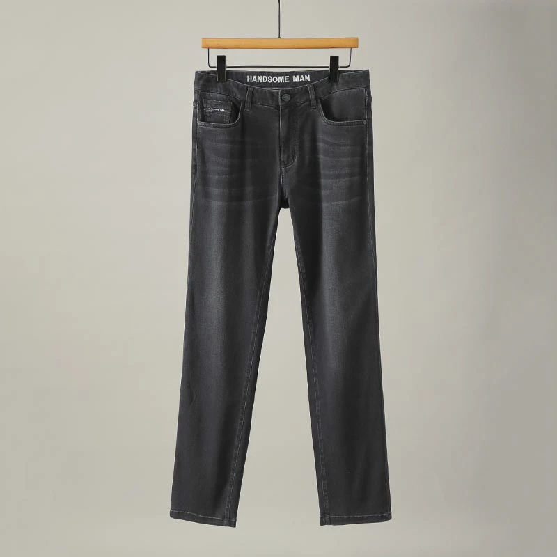 H695剪标秋款简约舒适休闲百搭男士牛仔裤