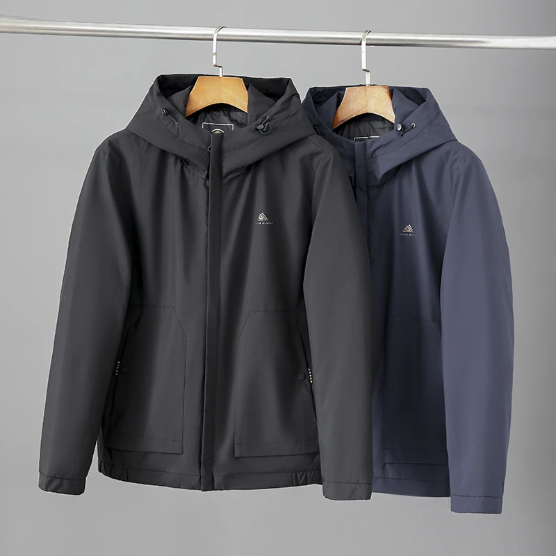 Y744剪标冬季保暖时尚连帽轻薄款百搭休闲羽绒服