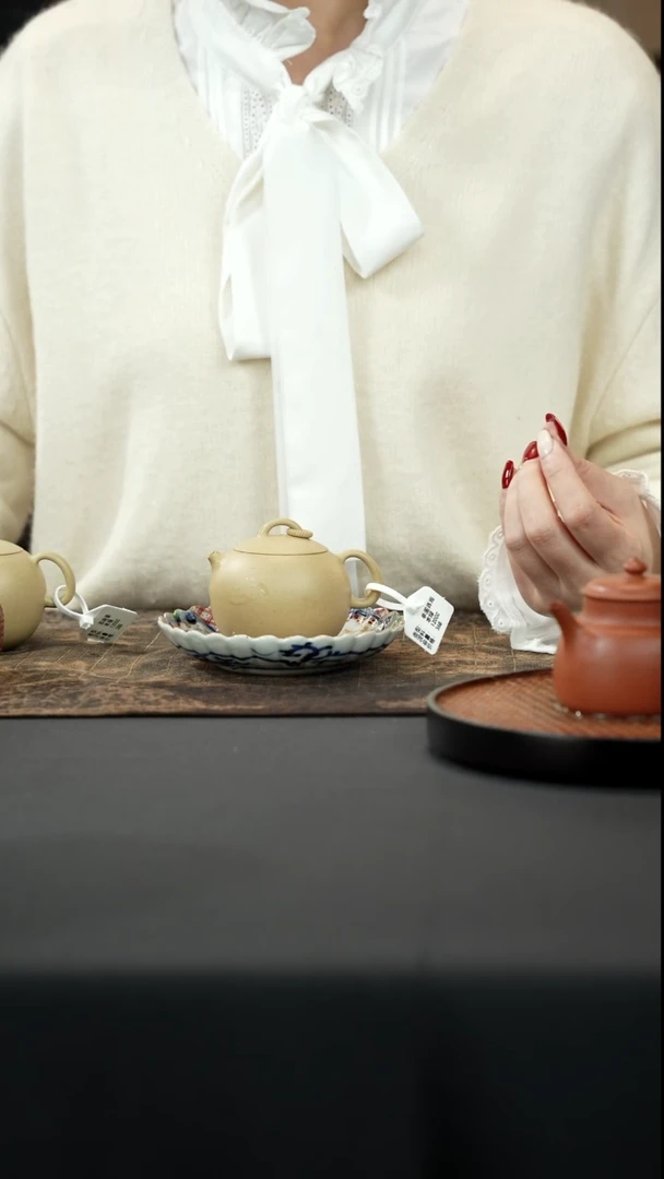 【闪购商品】紫砂茶壶单圈西施壶本绿120cc
